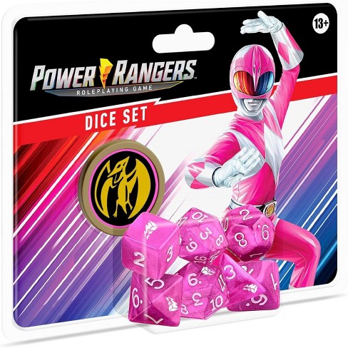 Power Rangers Roleplaying Game Pink Dice Set, Official Rpg Accessories ...