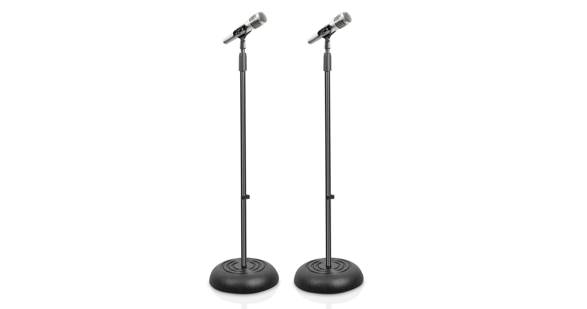 Compact Microphone Stand for Recording with Adjustable Height, Lightweight Design, Perfect for Home Studios