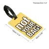 Unique Bargains PVC Durable Lightweight Travel Baggage Suitcases Tag - 2 of 4