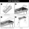 Winado 27.5 in. Portable Charcoal Grill in Stainless Steel - 4 of 4