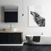 Stupell Industries Wolf in Bathroom Splash, 48" x 36" - 2 of 4