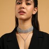 SOHI Women's Metallic Silver The Bijou Multi-Layer Necklace - 4 of 4