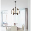 Cal Lighting 60W x 5 Riverton metal chandelier - 3 of 4