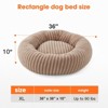 JOEJOY Round Dog Bed with Anti-Slip Bottom & Removable Cover,Rabbit Fur and Teddy Fabric with Drawstrings - 2 of 4