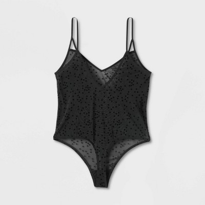 Women's Holiday Bodysuit - Colsie™ Black