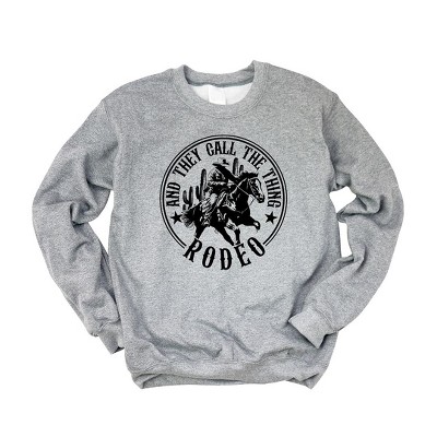 Simply Sage Market Women's Graphic Sweatshirt Call The Thing Rodeo Circle