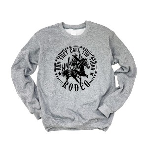 Simply Sage Market Women's Graphic Sweatshirt Call The Thing Rodeo Circle - 1 of 3