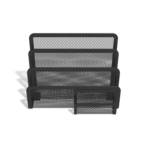 Tru Red 4 Compartment Wire Mesh Letter Holder Matte Blk Tr57562-cc : Target