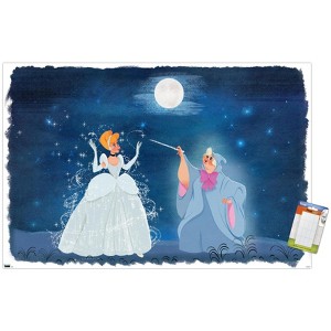 Trends International Disney Cinderella - Cinderella and Fairy Godmother Unframed Wall Poster Prints - 1 of 4