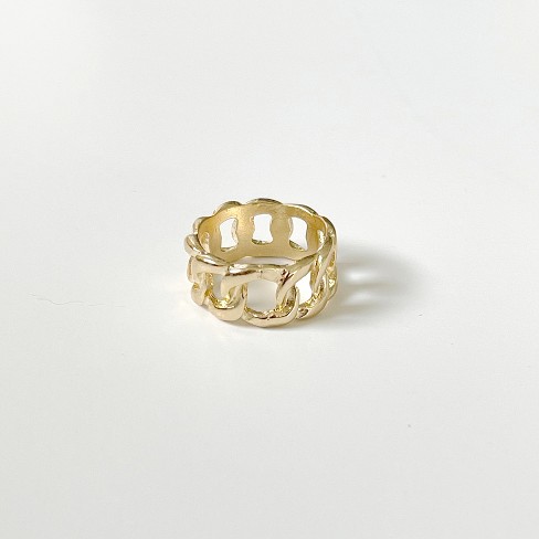 Chain Ring Gold / 3