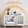 LOVSON Multifunctional cat storage cabinet furniture with hidden litter box and scratching board, scratch-resistant design - 4 of 4