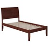 AFI Furnishings Portland Twin Extra Long Platform Bed with Open Footboard and Turbo Charger in Walnut - 3 of 4