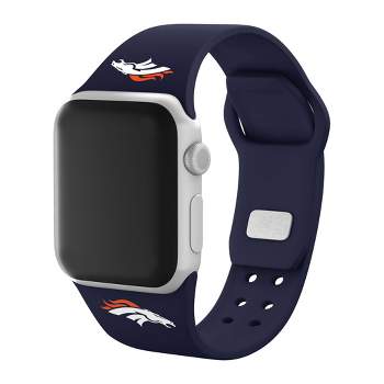 NFL Denver Broncos Apple Watch Compatible Silicone Band - Blue