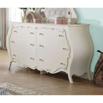 Edalene Pearl White Finish Dresser