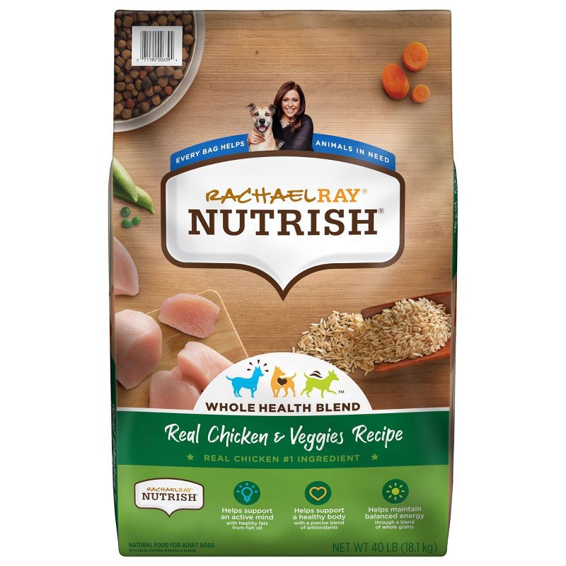 Rachael Ray Nutrish Real Chicken & Vegetable Recipe Super Premium Dry Dog Food, 1 of 9