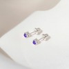 Girl's Traditional Prong Set Screw Back Sterling Silver Earrings - In Season Jewelry - 4 of 4