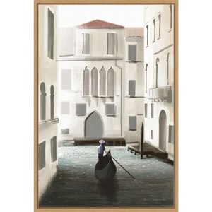 Amanti Art Venice Moment by Omar Escalante Framed Canvas Wall Art - 1 of 4