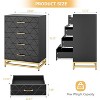 Dresser for Bedroom with 4 Drawer, Modern Dressers Chest of Drawers, with Wide Drawers and Metal Handles, Wood Dressers, for Home Office - 3 of 4