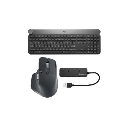 granske skræmmende et eller andet sted Logitech Craft Advanced Wireless Keyboard With Mx Master 3 Mouse And Usb  Hub : Target