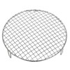 Unique Bargains Stainless Steel Barbecue Grill Net Round Cooling Rack Silver - 3 of 4