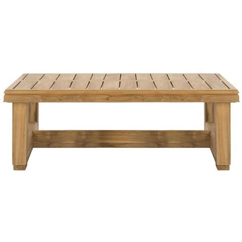 Montford Coffee Table - Natural Teak - Safavieh - image 1 of 4