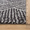 World Rug Gallery Abstract Geometric Shag Rug – Anthracite Dark Gray – Medium Pile Rug – Kid & Pet Friendly - 3 of 4