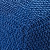 NicBex Modern Cube Pouf, Knitted Cotton Bean Bag Chair for Living Room, Bedroom, Dorm, No Assembly, Aqua - 2 of 4