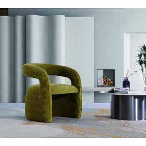 Manhattan Comfort Corvette Modern Velvet Upholstered Dining Chair - 1 of 4