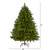 Nearly Natural 7-ft Wyoming Mixed Pine Artificial Christmas Tree with 550 Clear Lights and 1054 Bendable Branches - 2 of 4