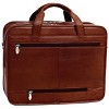 Mcklein 15 River West Pebble Grain Calfskin Leather Laptop Bag - Brown :  Target