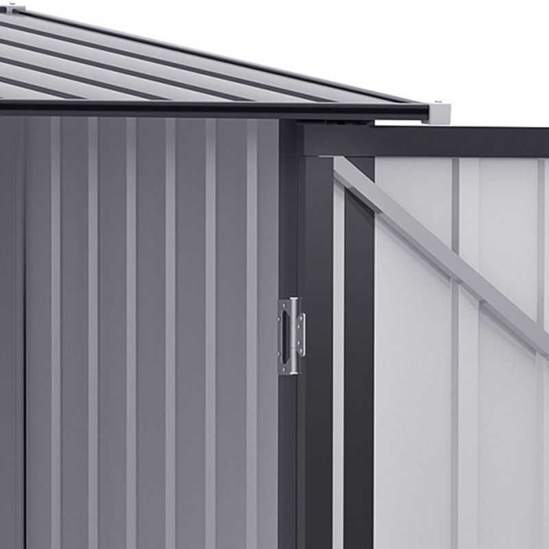 Outsunny Metal Garden Storage Shed Tool House with Sliding Door Spacious Layout & Durable Construction for Backyard, Patio, Lawn, 6 of 8
