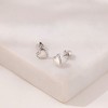 Girls' Detailed Polish Heart Screw Back Sterling Silver Earrings - In Season Jewelry - 4 of 4