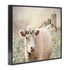 Stupell Industries Realistic Cow Floral Crown Tranquil Farm Field Framed Giclee Art - 2 of 4