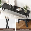Narrow Console Table – Tier Storage Shelf Sofa Table (for Living Room/Hallway/Bedroom) - 4 of 4