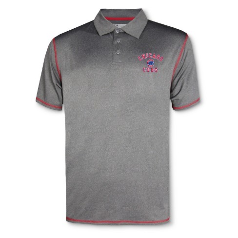 Mlb Chicago Cubs Men's Your Team Gray Polo Shirt - S : Target