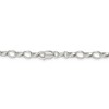 Black Bow Jewelry 5mm, Sterling Silver Oval Solid Rolo Chain Bracelet - 2 of 4