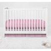Bacati - Mod Dots Stripes Pink Fuschia Beige Chocolate 10 pc Crib Bedding Set with 2 Crib Fitted Sheets - 4 of 4