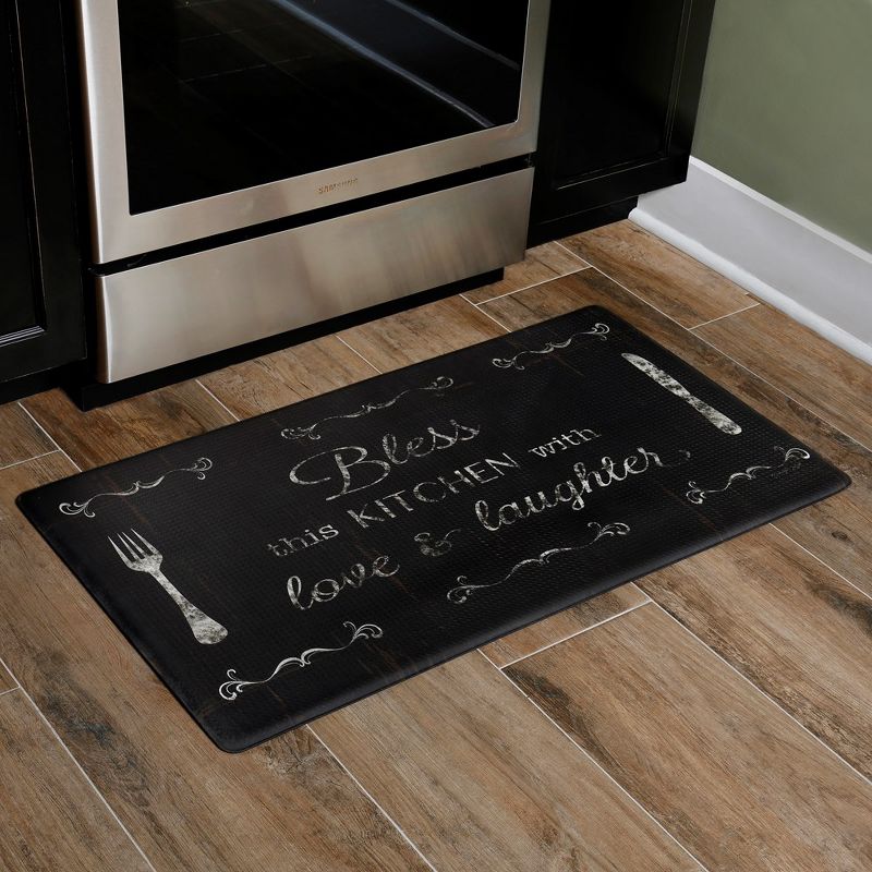 Bless The Kitchen 20" x 36" Oil & Stain Resistant Anti-Fatigue Kitchen Floor Mat, 3 of 5