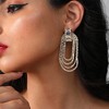 SOHI Women's Silver Wrap Drop Earrings - 3 of 3
