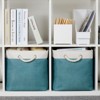 Aoibox Foldable Storage Bins Set of 2 Extra Large Fabric Organizer Baskets with Cotton Rope Handles for Closet Linen - 4 of 4