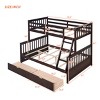 Twin Over Full Bunk Bed with Storage Drawers & Convertible Solid Wood Frame, Space-Saving for Kids or Teens-3irtyhousy - 4 of 4