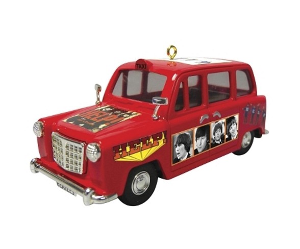 Carlton Cards 4" Heirloom The Beatles Help Portrait Car Christmas Ornament - Red