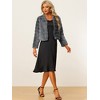 Allegra K Women's Winter Warm Cropped Collarless Faux Fur Fluffy Jacket - 3 of 4