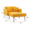 Okak Modern Accent Chair, Fashionable and Classic Style Chaise Accent Chair for Living Room and Hotel Bed Room - 3 of 4