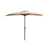 Westintrends 9Ft Half Round Umbrella with Half Resin Base Included for Outdoor Patio Window Shade Wall Balcony - 3 of 3