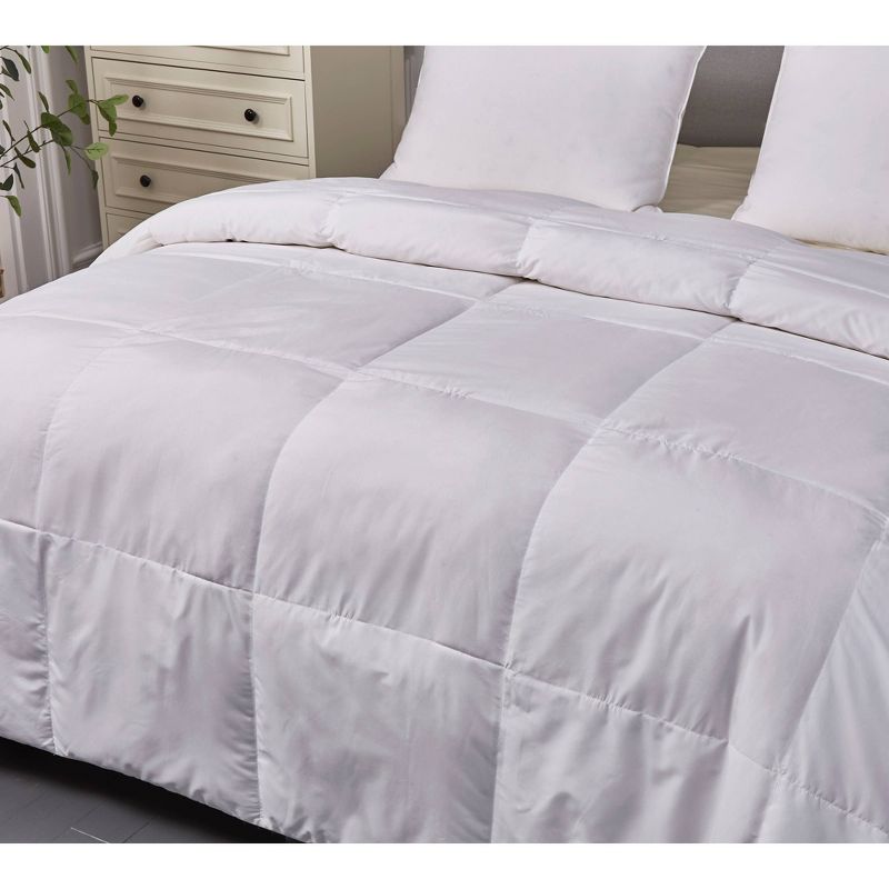 Microfiber Down Blend Comforter (Full/Queen) White - Blue Ridge Home Fashions, 2 of 6