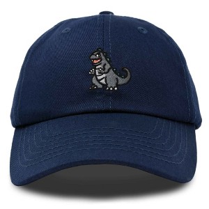 Dalix Giant Lizard Zilla Embroidered Cotton Dad Hat Baseball Cap Adjustable Glow in the Dark Mens - 1 of 4