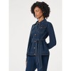 Jones New York Denim Belted Button-Front Jacket - L - 2 of 3