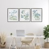 Stupell Industries Wild Blooms with Detailed Outlines 3pc Floating Frame Art Set - 2 of 4