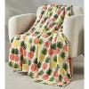 Noble House Extra Comfy and Plush Oversized Throw Blanket - Tropical Pineapple - 50" x 70" - 2 of 3